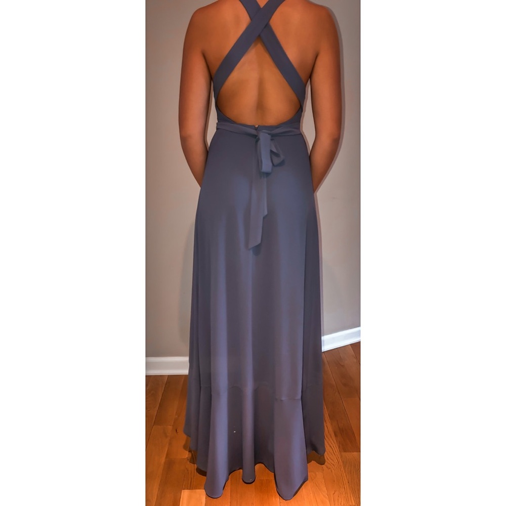 Lulu’s Blue Flowy High Low Dress Size S